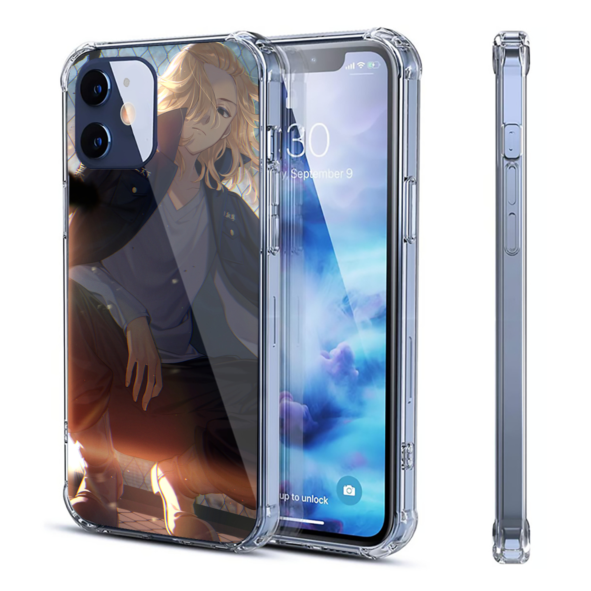 （画像用） 東京リベンジャーズ Tokyo Revengers 【iPhone 12シリーズ対応】透明スマホケース（クリアソフトケース）